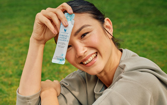 Forever Marine Collagen, hudpleje, der booster kroppen med kollagen, vitaminer og mineraler indefra. 