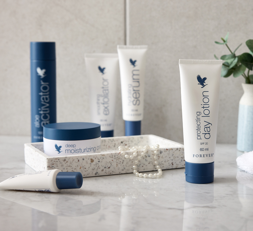 Forever tilbyder produkter til hudpleje, hårpleje, kosttilskud, træning og vægtkontrol.